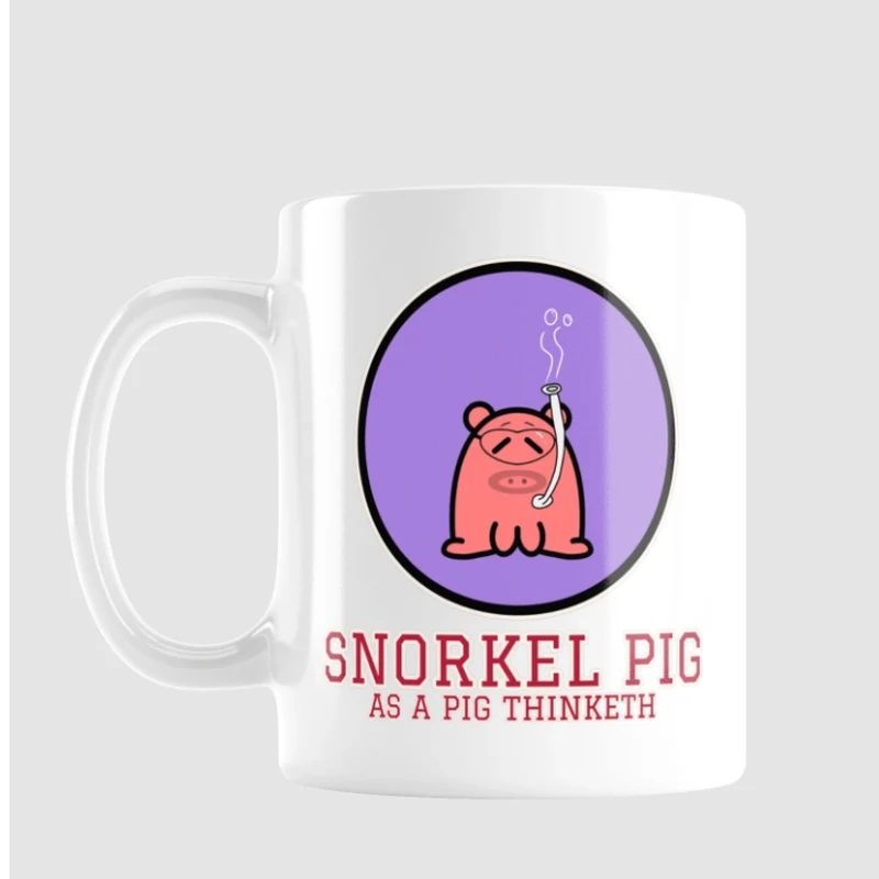 Snorkel Pig Mug