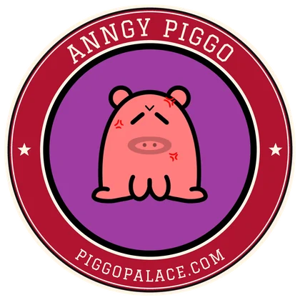 Anngy Piggo Varsity sticker