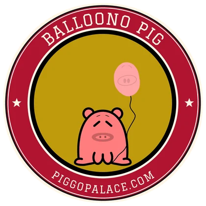 Balloono Pig Varsity sticker
