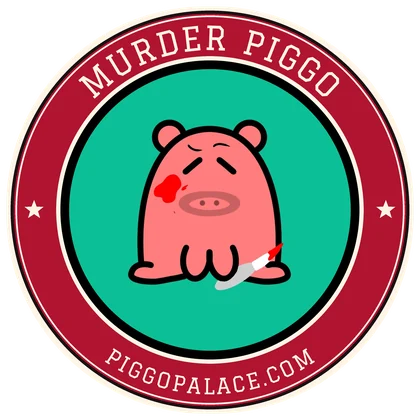 Murder Piggo Varsity sticker