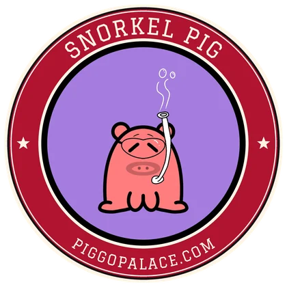 Snorkel Pig Varsity sticker